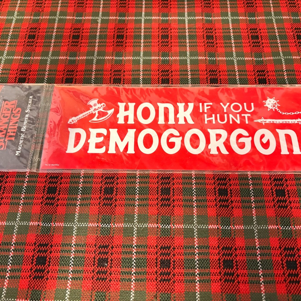 Stranger Things Red Magnetic Bumper Sticker